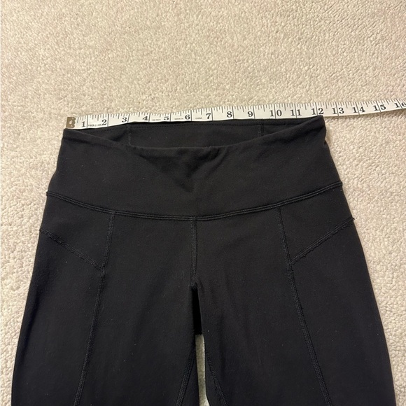 Lululemon Black Wunder Under Crop II Leggings Laser-Cut Mesh Special Edition - Picture 6 of 16